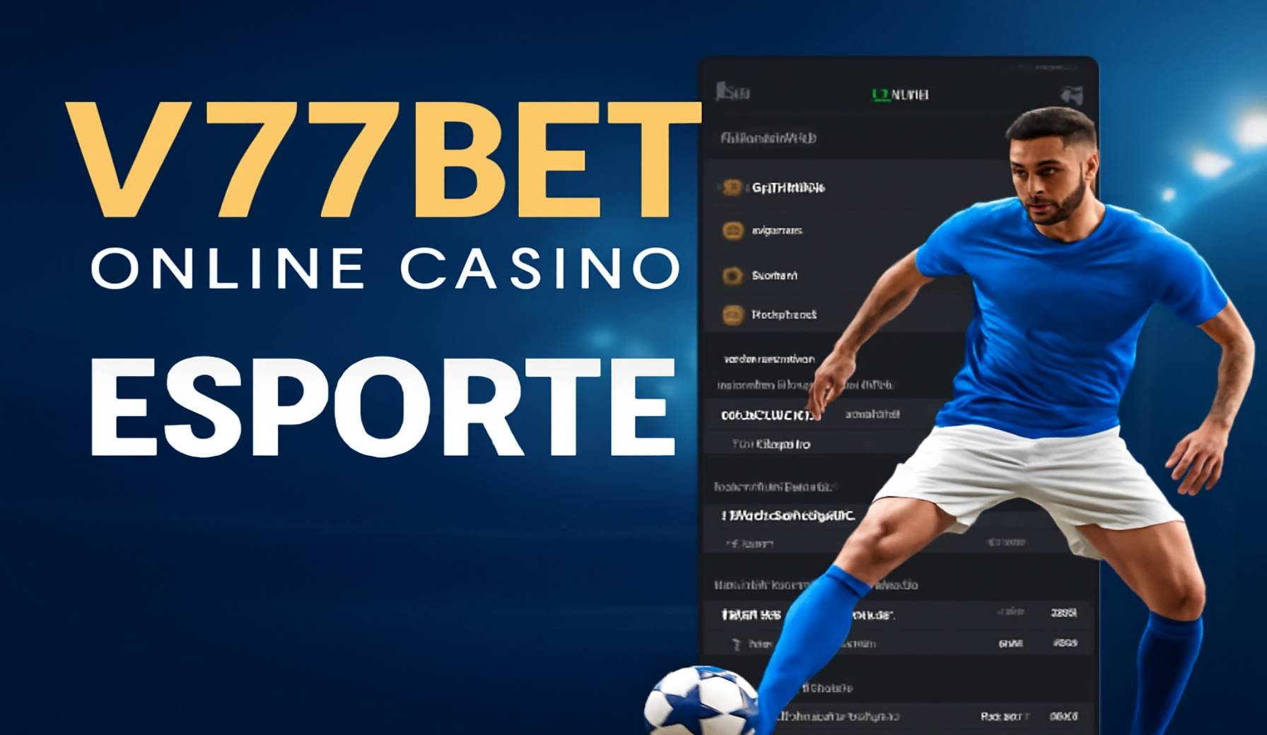 Aposte em apostas esportivas no cassino online V77BET